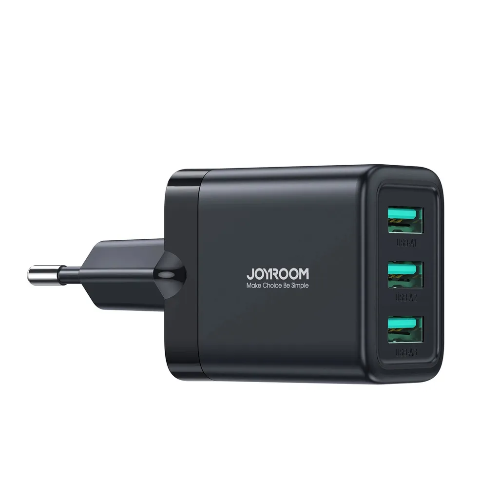 Joyroom JR-TCN02 Caricatore Parete 3 Porte USB 17W Nero - Recensione