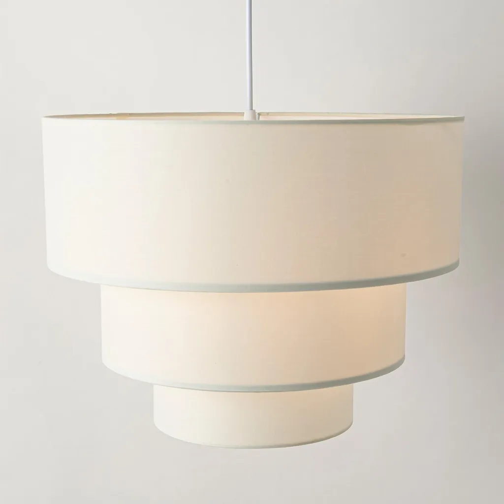 Lampada a Sospensione Tessile LEVEL 38cm - Design 3 Livelli E27 - 4
