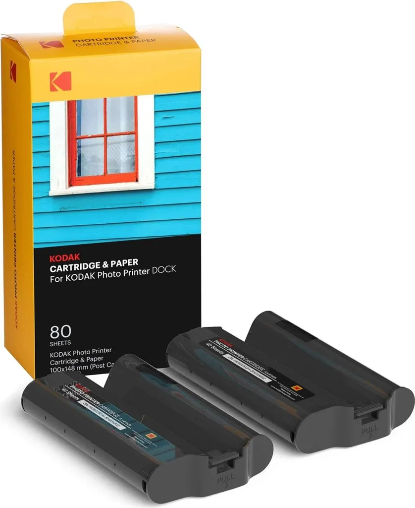 Pack Papier et Encre Kodak PHC-80 pour Imprimer vos Photos de Vacances