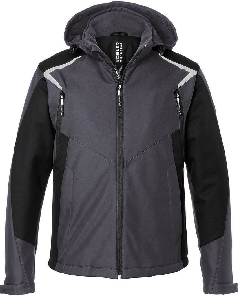 Kübler Bodyforce Winter Softshell Jacke anthrazit/schwarz Gr. L
