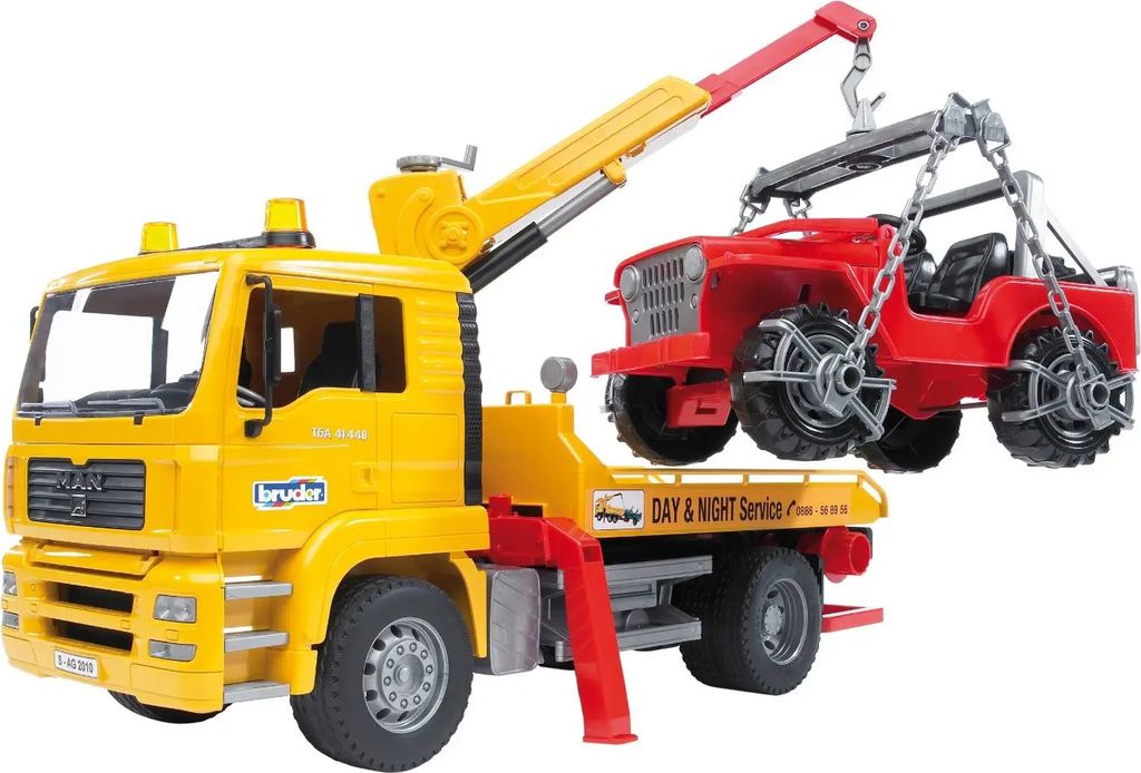 Bruder Nákladní auto MAN odtah a Jeep Obrázek produktu