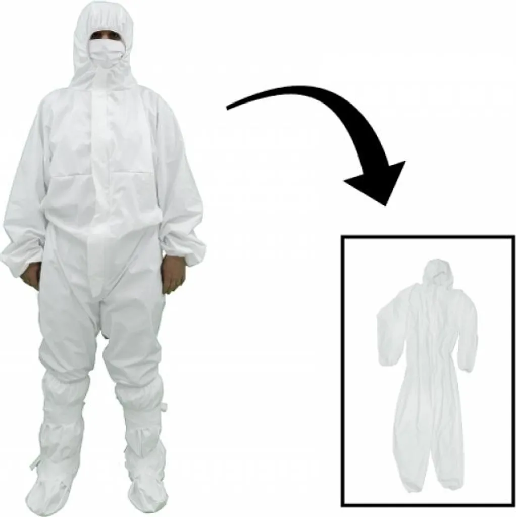 Combinaison anti-poussière : fini les vêtements tachés avec ce modèle L