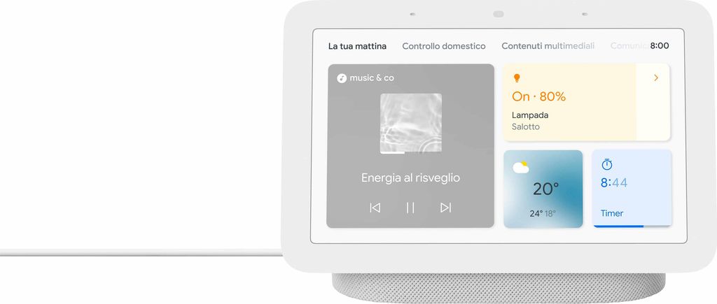 GOOGLE Lautsprecher Nest Hub 2. Gen chalk Produktbild 