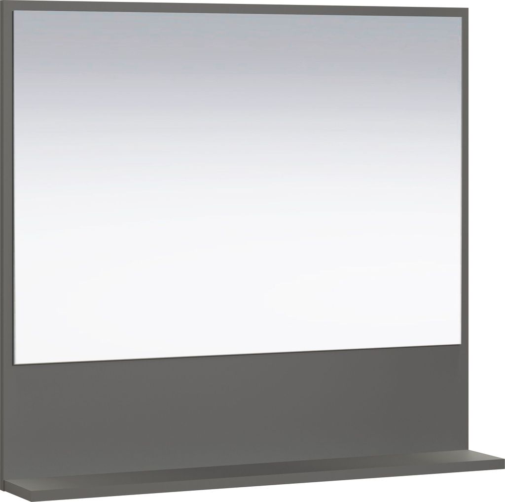 trendteam Bad Spiegel Pure Bliss Anthrazit Melamin B/H/T ca. 80/74/14 cm