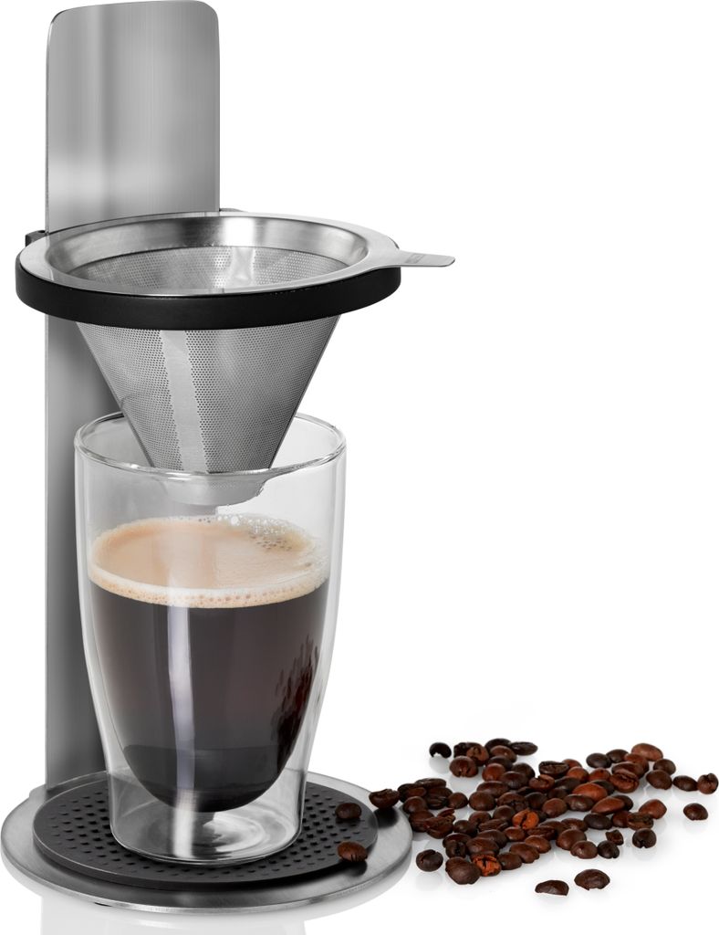 AdHoc MC20 Kaffeebereiter Mr. Brew, höhenvestellbar | mit Permanent-Feinfilter aus Edelstahl