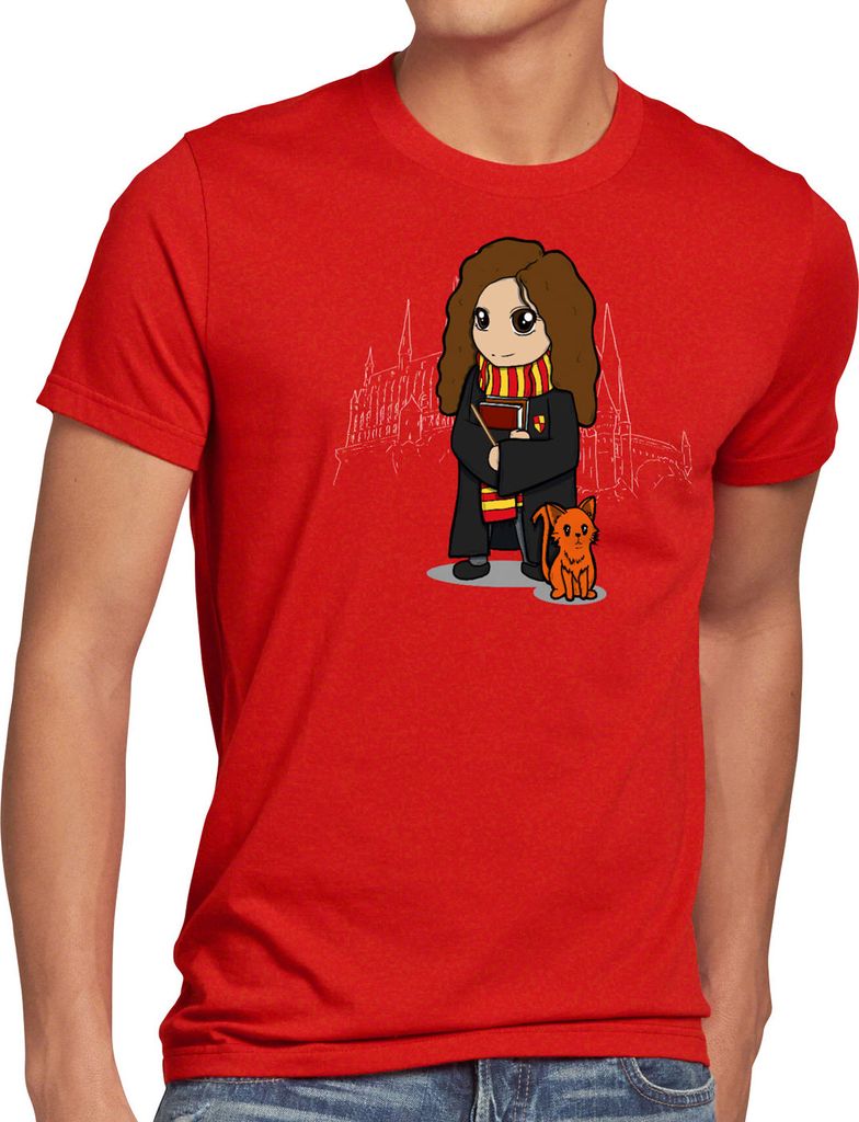 BaumwolleCloud Chibi Hermine Herren T-Shirt anime manga zauberei