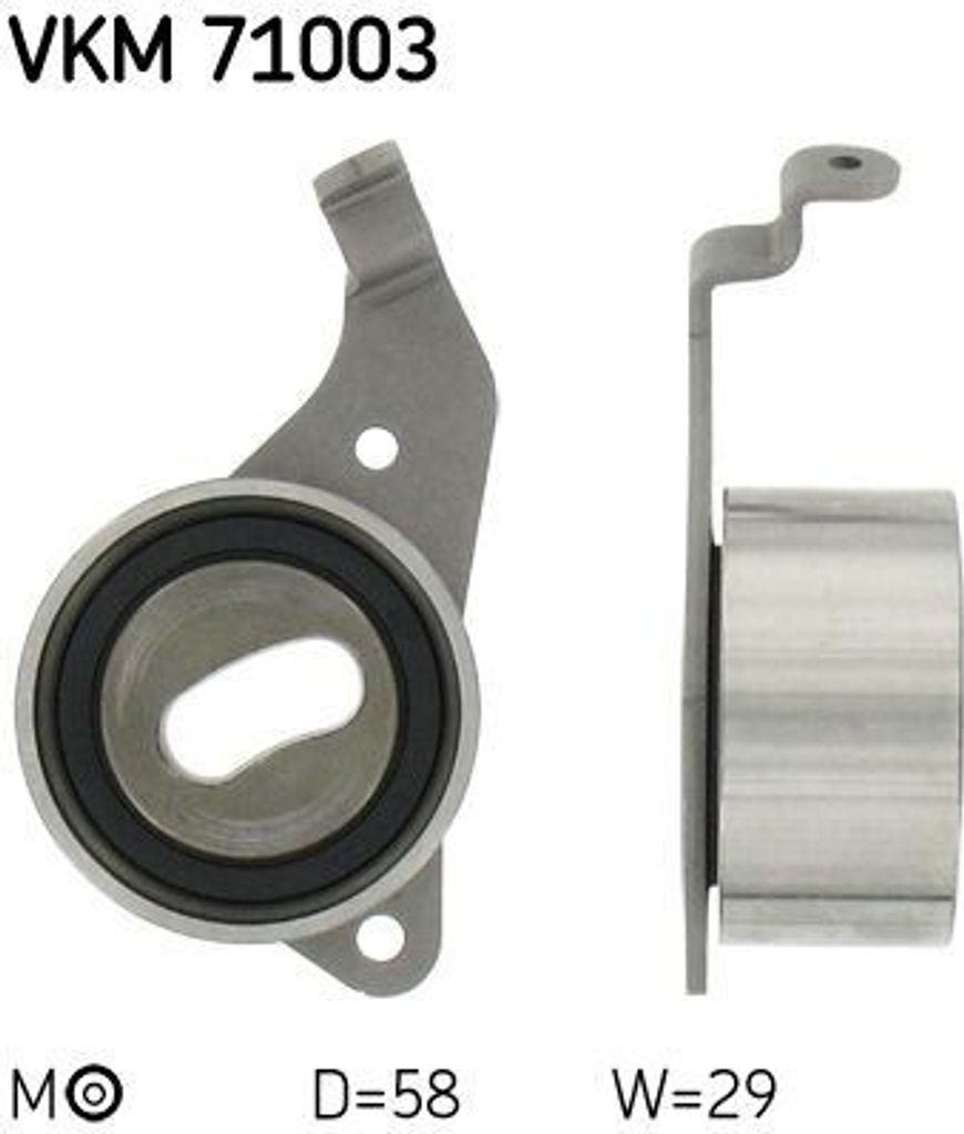 SKF VKM 71003 Spannrolle, Zahnriemen OE 1350574010 kompatibel mit Corona, Picnic, RAV 4, Avensis, Camry