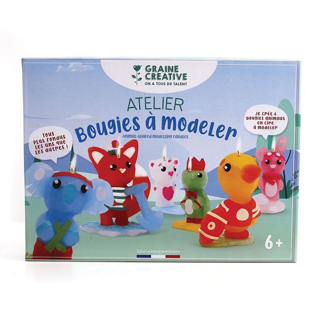 Geschenkset für Kinder - Modellierkerzen - Tiere