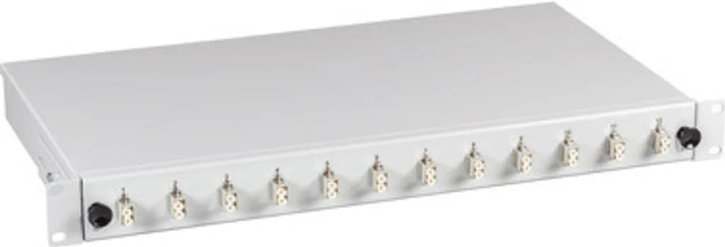 Boîte d'épissure LC OM3 6 raccords non extensible - Fibre Optique 1U