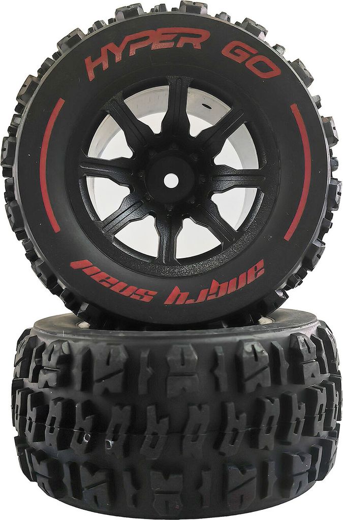 Amewi Kompletträder Hyper go 1:14 Truggy, Rad, Schwarz, Rot Produktbild 