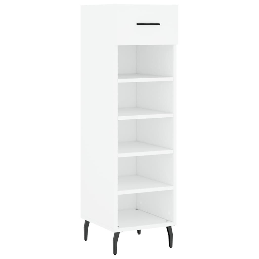 vidaXL Schuhschrank Weiß 30x35x105 cm Holzwerkstoff
