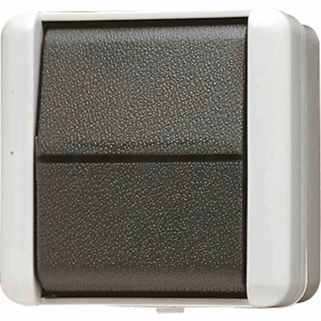 JUNG 807W Interrupteur extérieur IP44 pour garage et cave série WG800