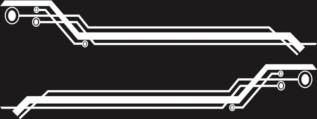 2x Adesivi Laterali Auto Bianco 235cm Racing Stripe Geometriche