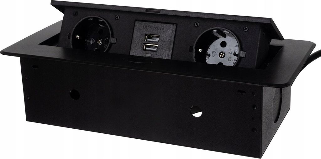 Izoxis 21446 Kantelbare stekkerdoos met 2 stopcontacten, 2 Productafbeelding 