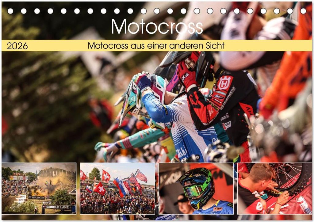 Motocross aus einer anderen Sicht (Tischkalender 2026 DIN A5 quer), CALVENDO Monatskalender