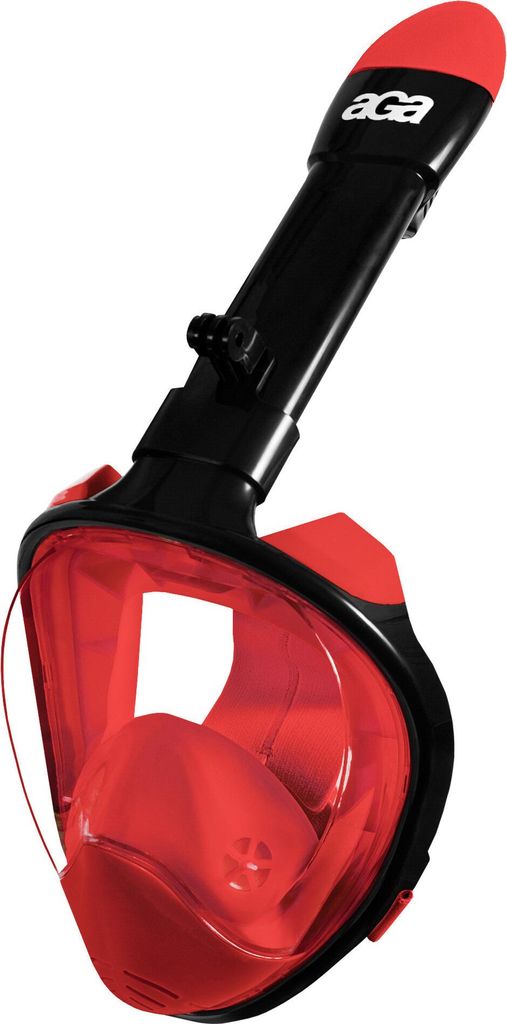 Aga Celoobličajová maska na šnorchlovanie S/M Black/Red Obrázok produktu 