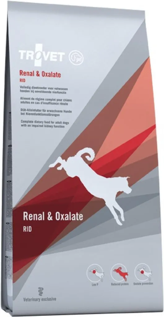 Trovet Renal & Oxalate RID Cane 12,5 kg | Dieta per Calcoli Ossalato