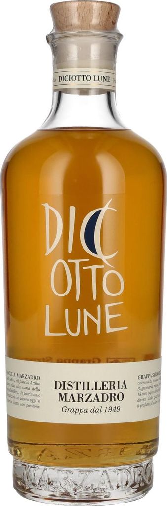 Marzadro DICIOTTO LUNE Grappa Stravecchia 41% Vol. 0,7l Image du produit 