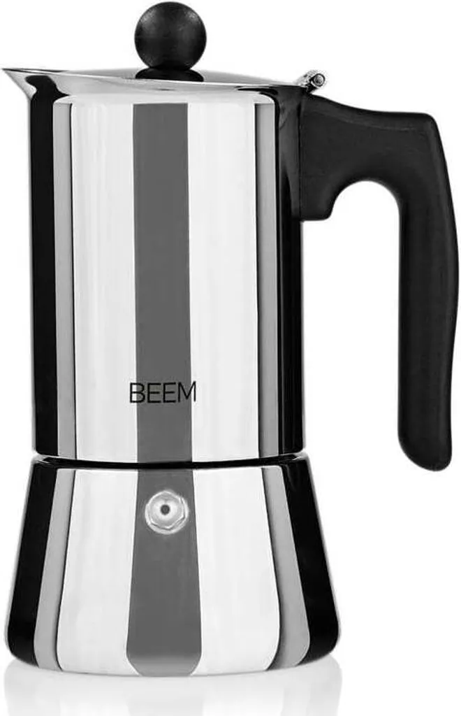 Cafetière Moka Italienne 4 Tasses en Inox pour Plaque Induction 200ml