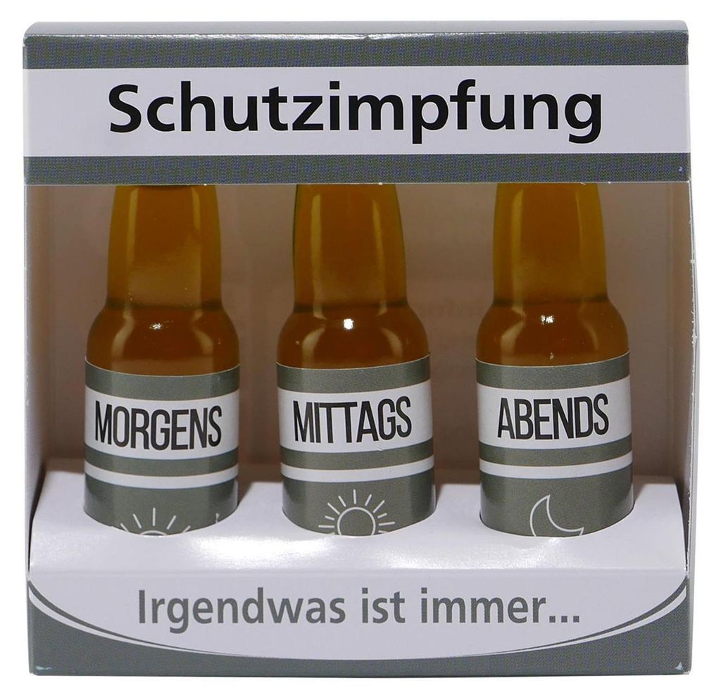 Schutzimpfung "Irgendwas ist immer" (3 x 0,02L) Produktbild 