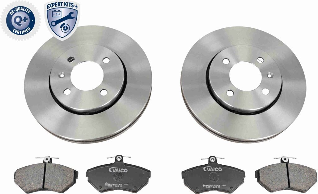 2x BREMSSCHEIBEN mit Bremsbelägen + BREMSBELÄGE VORNE Produktbild 