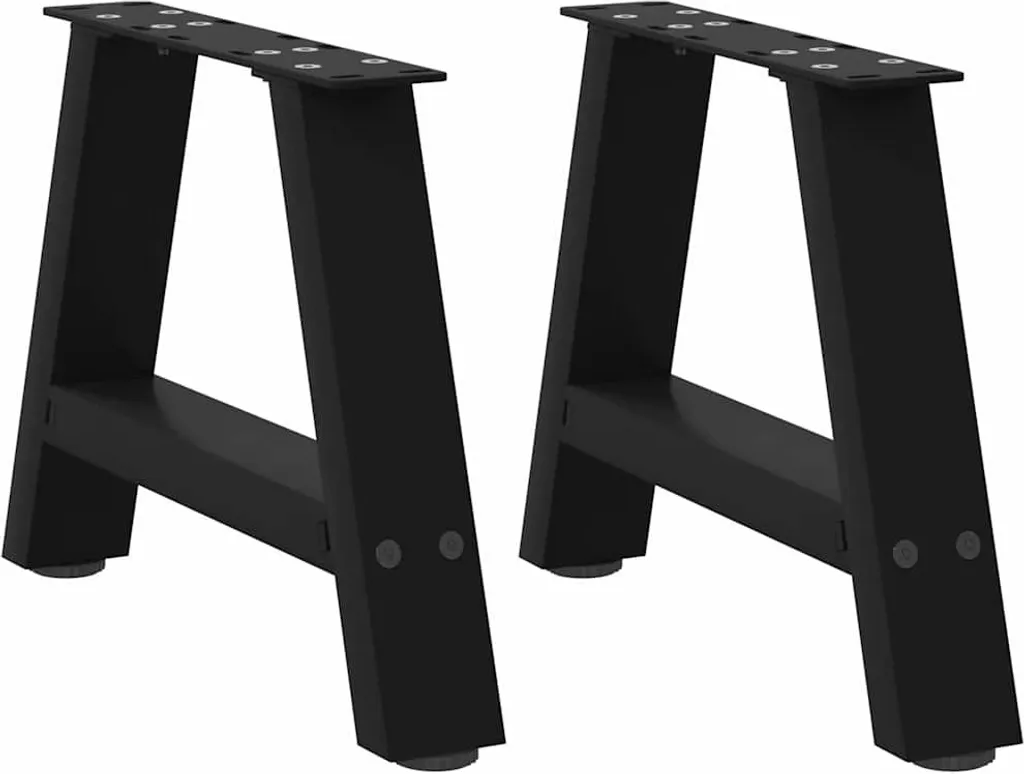 Gambe in Acciaio Nero per Tavolino Caffè A-Frame DIY 2 Pezzi