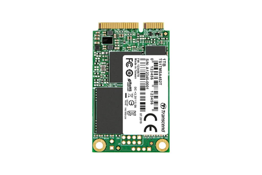 SSD mSATA Transcend 512 Go MSA452T-I Haute Vitesse 560 Mo/s avec NAND 3D