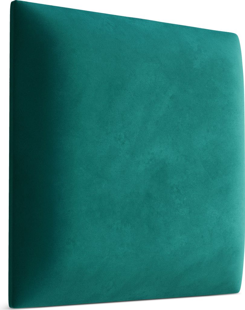 Muralo Polsterpaneel WANDPOLSTER Wandkissen Bettkopfteil Wandpaneel Magic Velvet Türkis 2220 30cm x 30cm