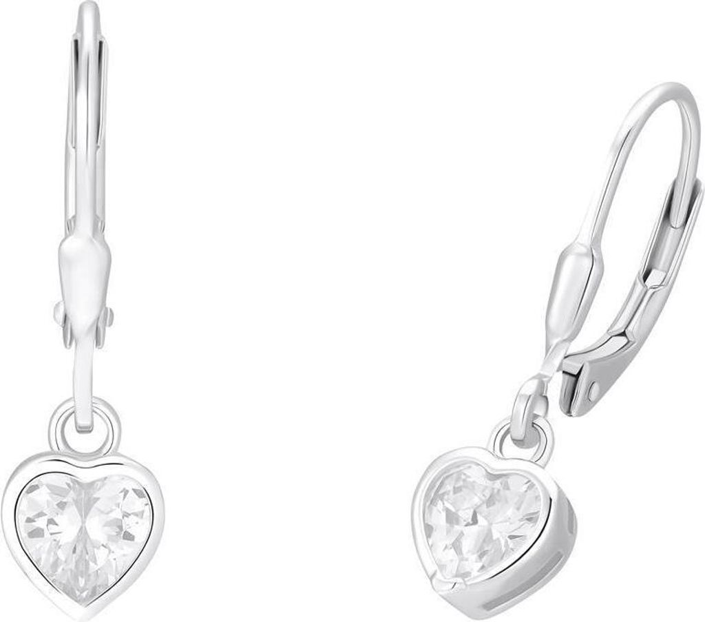 Prinzessin Lillifee Ohrschmuck mit Herzen für Kinder aus 925er Silber