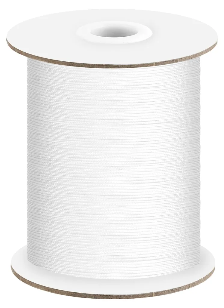 Fil de levage blanc pour stores romains et vénitiens - Bobine de 91 mètres