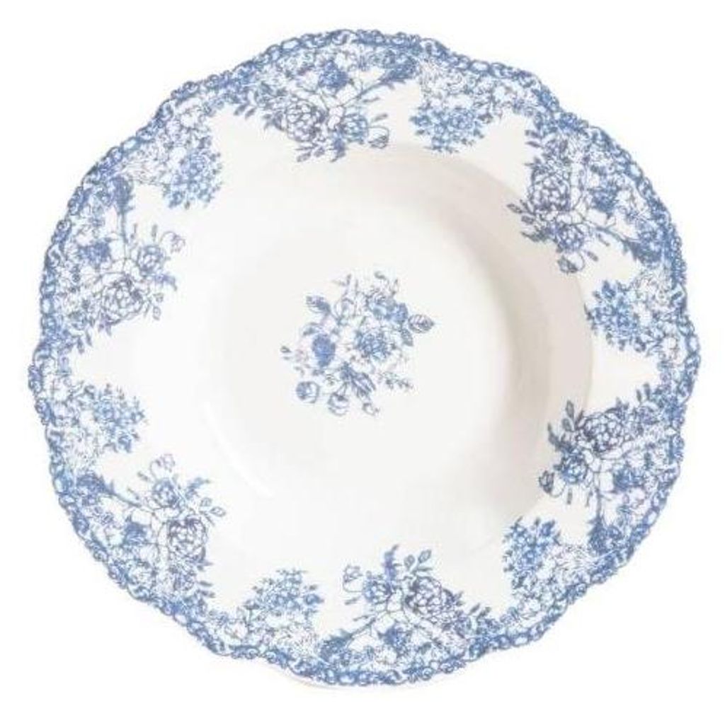 HOMLA LOURRY tiefer Teller, navy blau, 22 cm Produktbild 