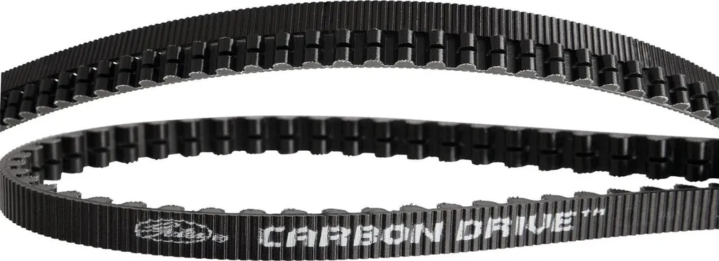 Courroie carbone Gates CDX 11 mm 120 dents ultra résistante noire