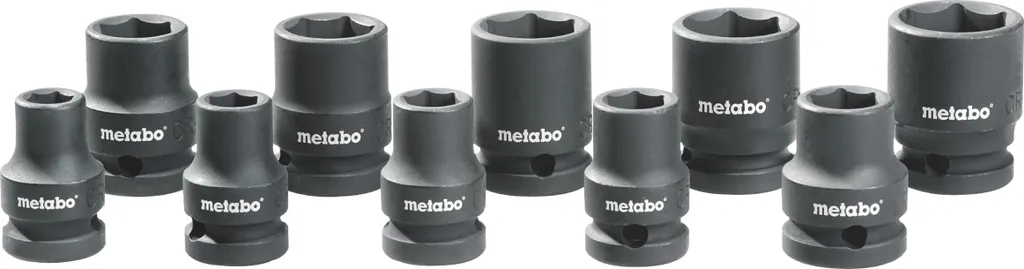 Metabo 628831000 Set Chiavi a Bussola 1/2 per Avvitatore a Percussione