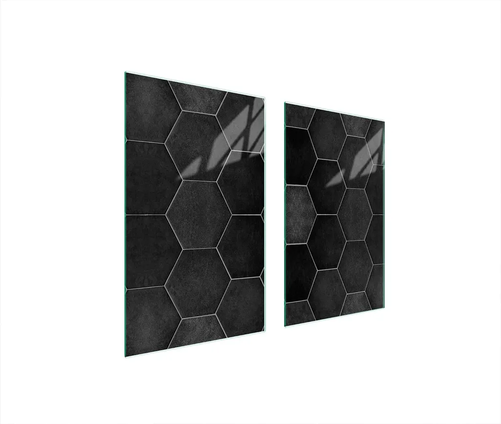 Decorwelt Piastra Copripiano Cottura In Vetro 80x52 Cm – Turchese – Multiuso: Tagliere, Sottopentola