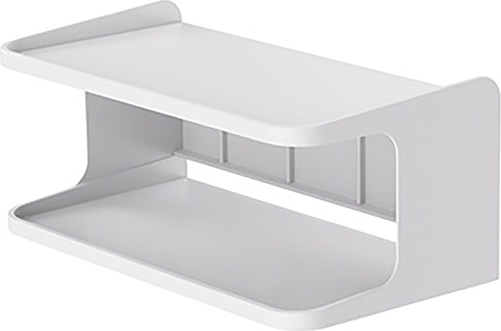 Universeller doppelschichtiger Hänge-Organizer für das Bett. Großes Lagerregal für das Bett. Stark belastbarer, an der Wand montierter Nachttis...