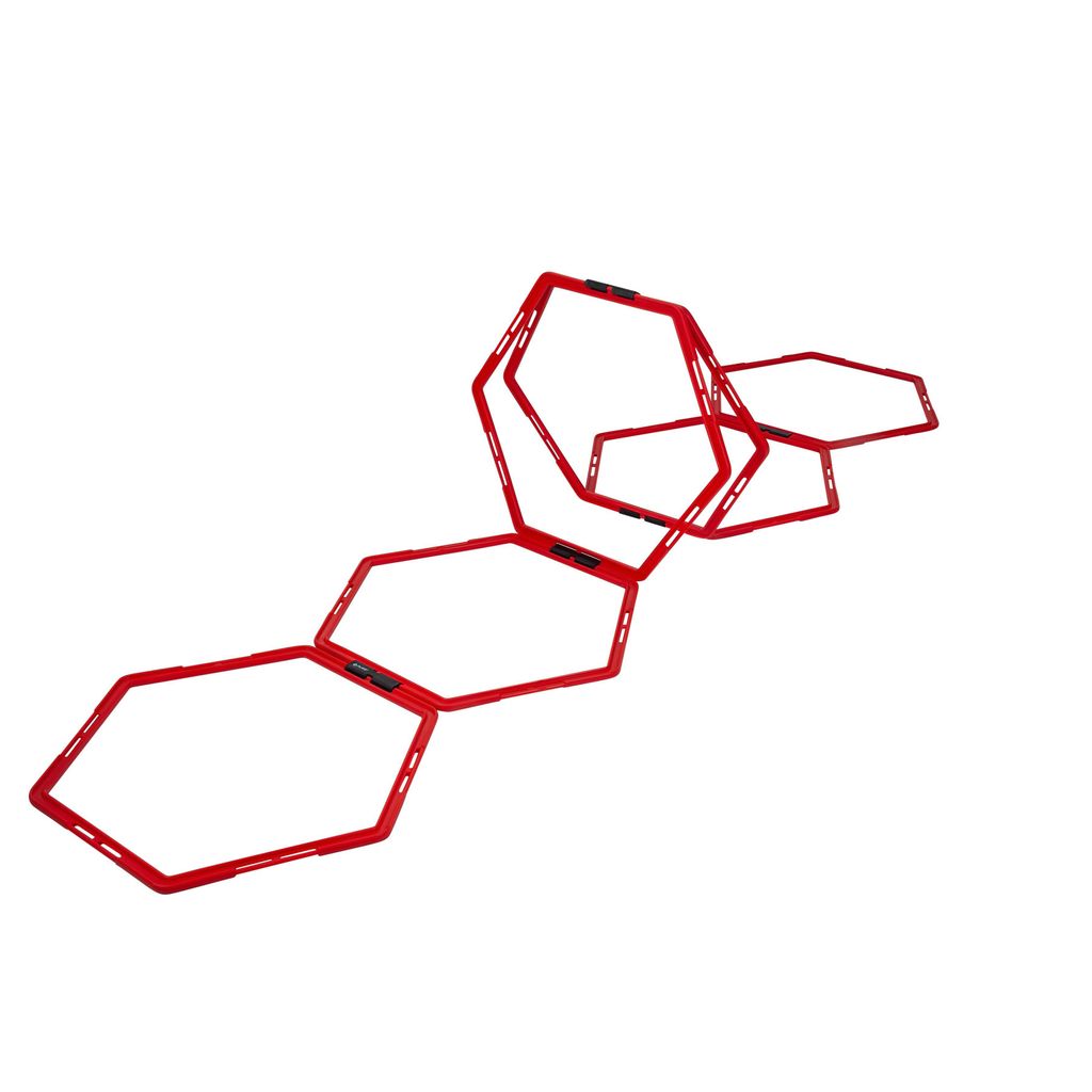 Pure2Improve Hexagon Koordinationsgitter 6 Stk. Rot
