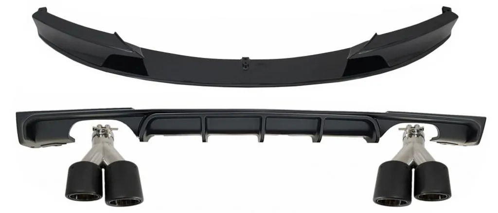 Diffuseur Style M pour BMW F30 F31 en ABS Renforcé avec Double Sortie