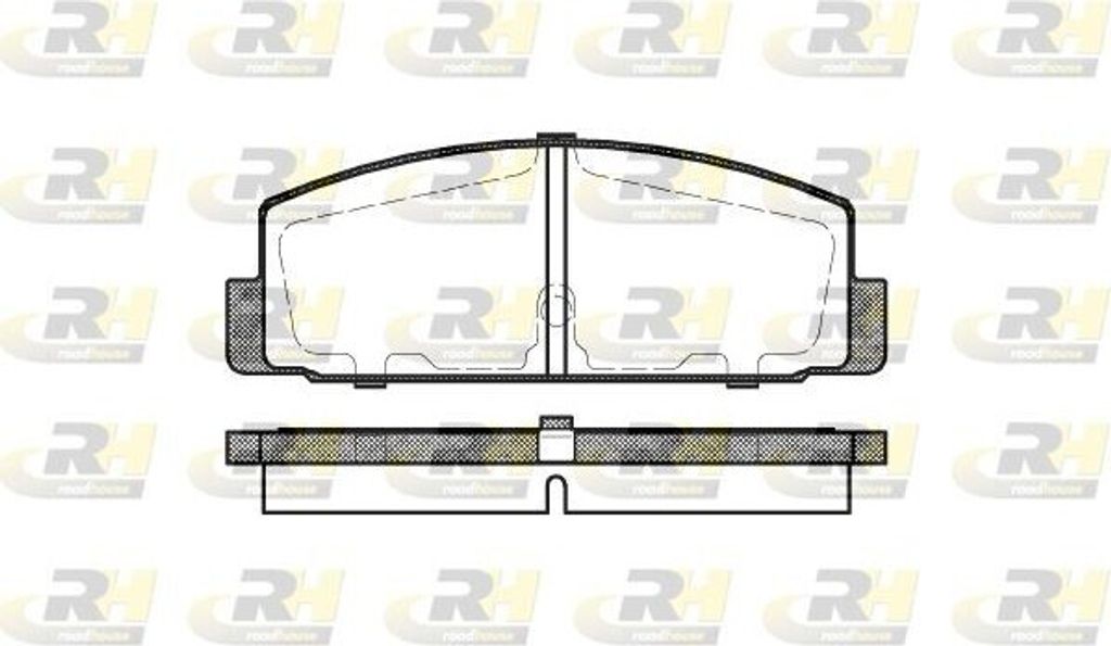 ROADHOUSE Bremsbeläge Satz Hinten Bremsklötze für MAZDA 6 Kombi (GH) 2179.30