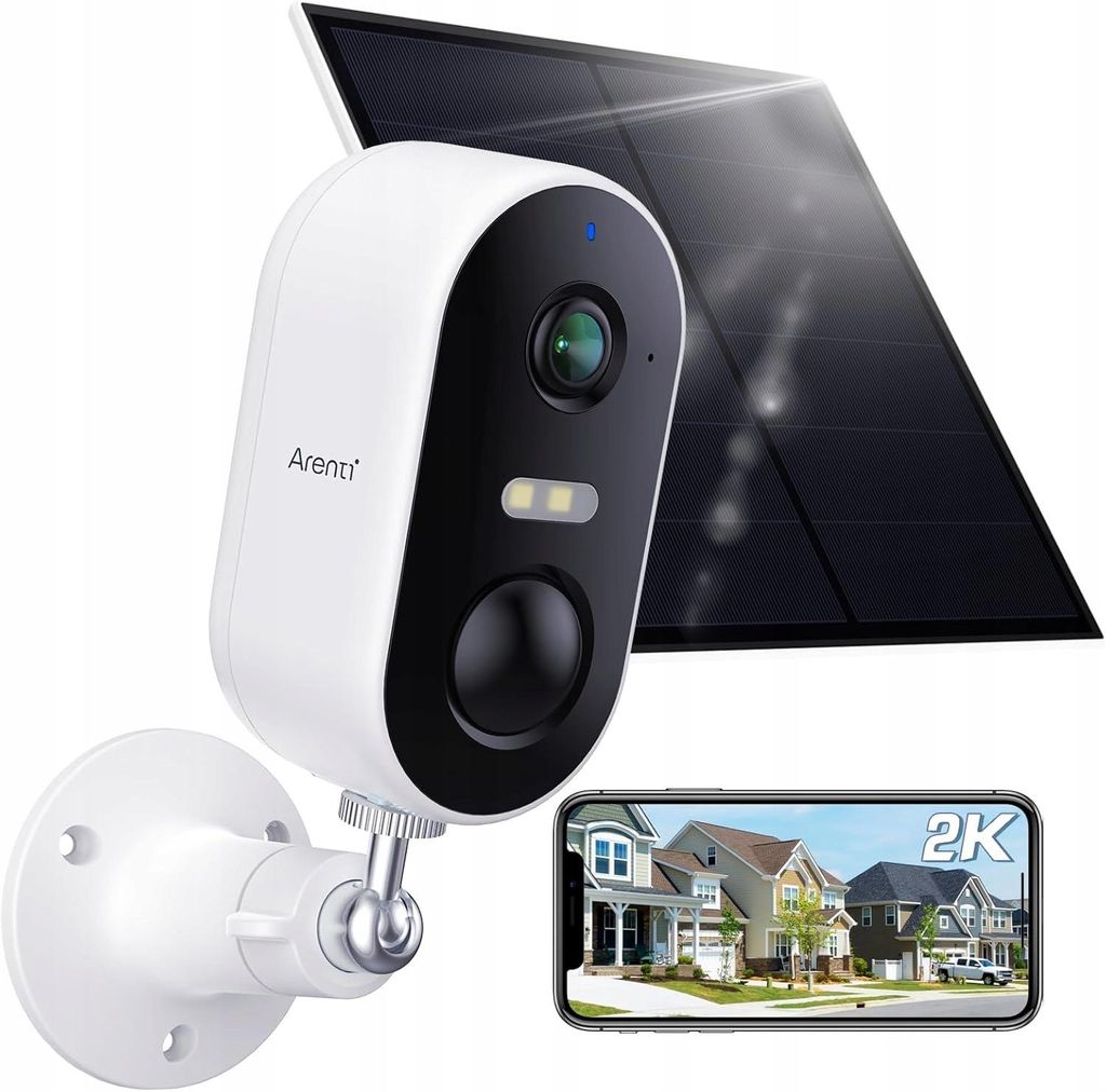 ARENTI Wire-Free Outdoor 3MP/2K Pan-Tilt 4G/LTE Caméra sur Image du produit 