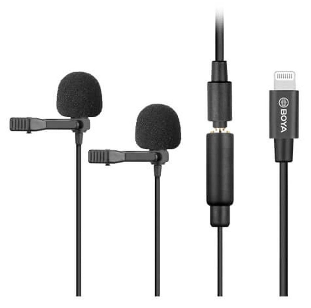 BOYA Mikrofon Lavalier x2 BY-M2D Lightning 6m Zdjęcie produktu 