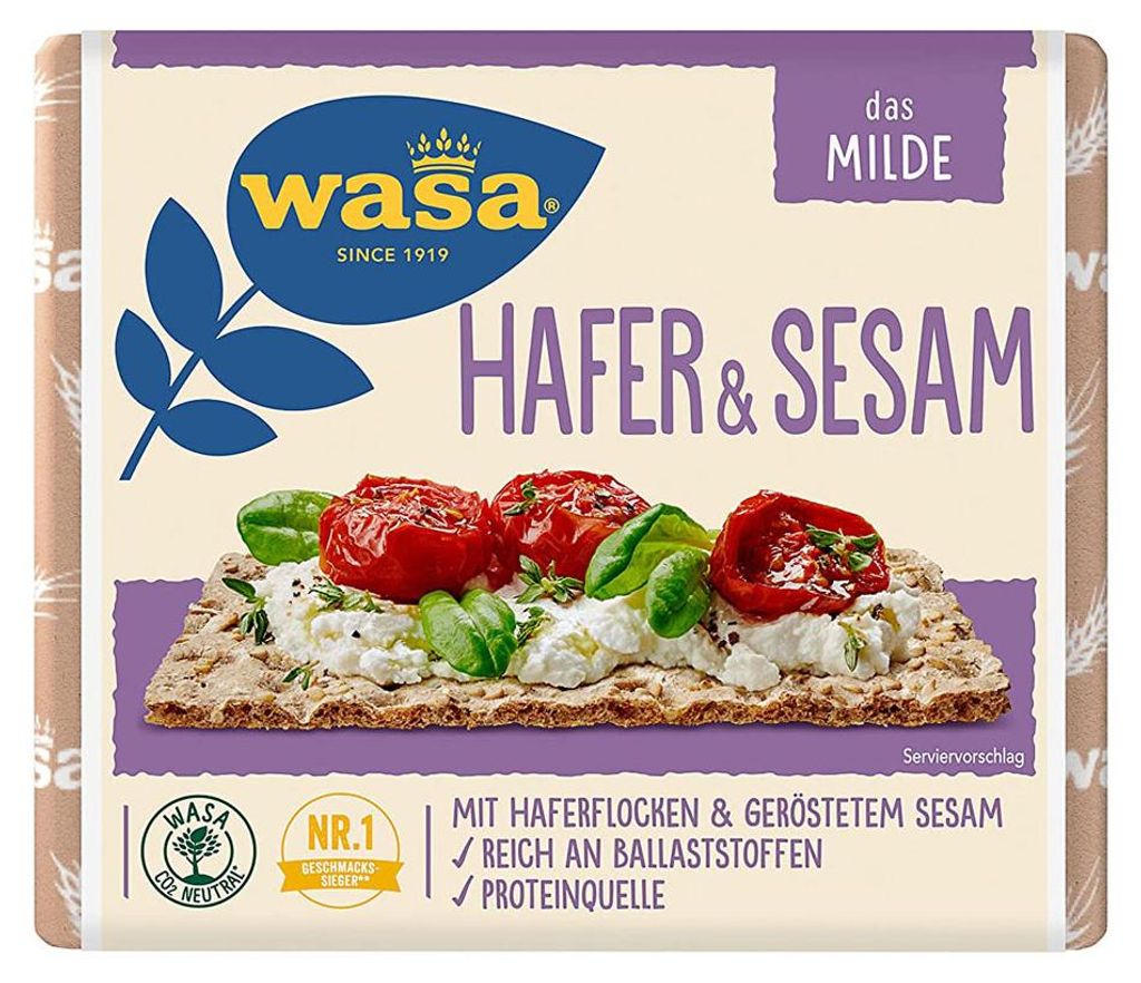 Wasa the Mild Owies i Sezam Bogaty w Błonnik 230g Zdjęcie produktu 