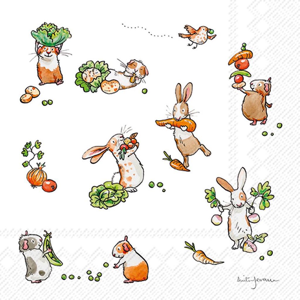 IHR Serviette Little Farmers 20 Stück 33x33 cm