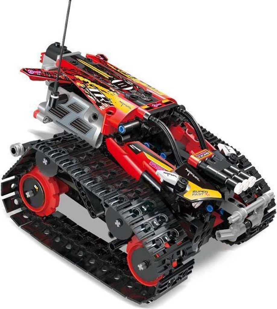 Mould King Mini Tank RC Track Stunt Car Rot Remote Produktbild 