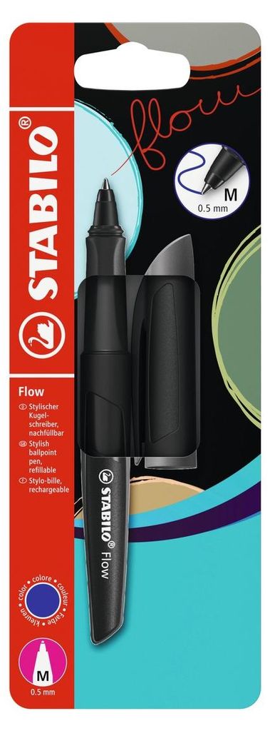 STABILO Kugelschreiber Flow schwarz