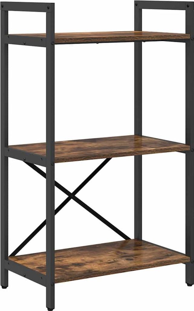 vidaXL Bücherregal Geräucherte Eiche 56 x 34 x 96 cm Holzwerkstoff