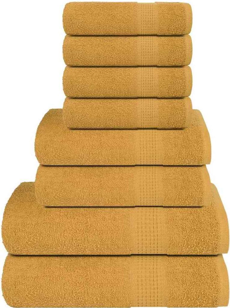 8-tlg. Handtuch-Set FROGN Gold 360 g/m²