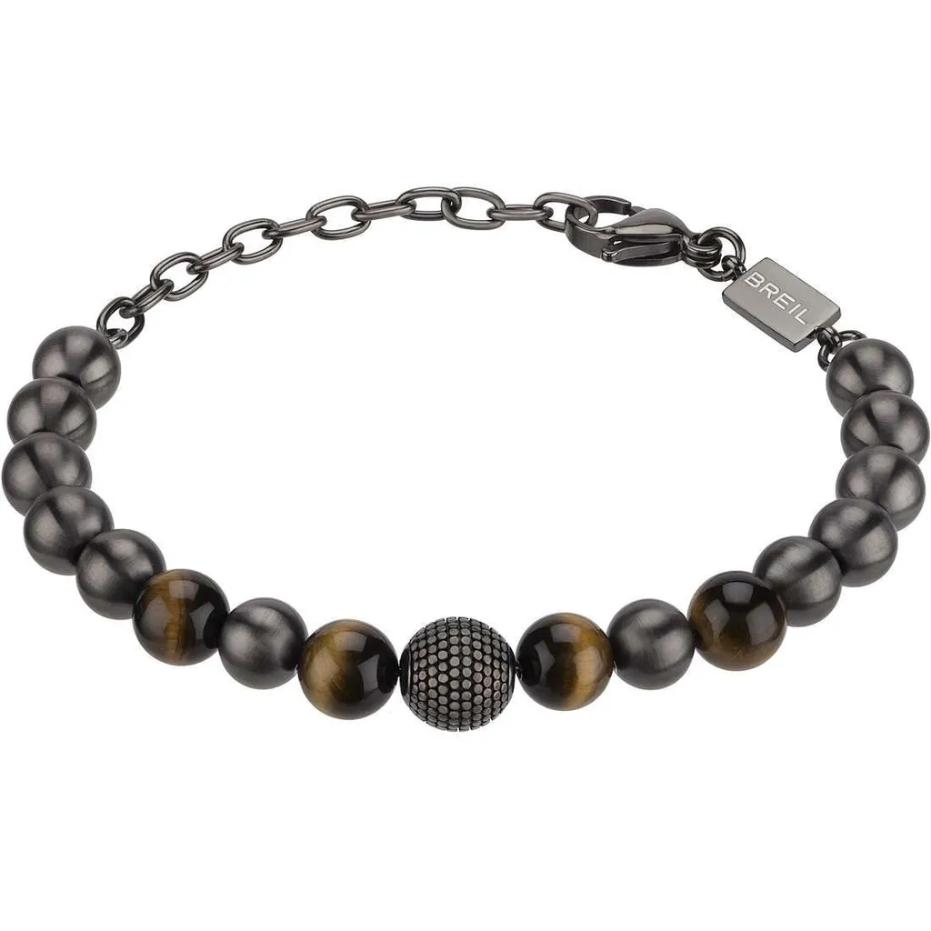 Breil Silver Collection B Fence: Bracciale Maschile in Acciaio