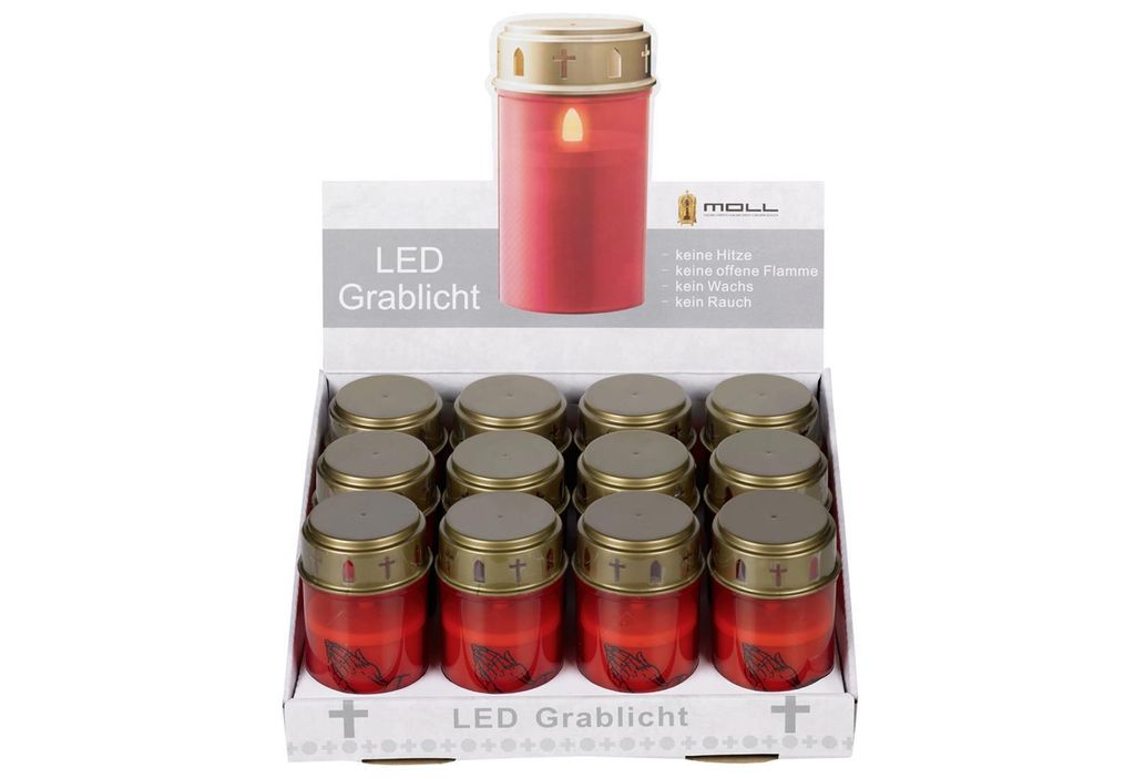 LED-Grablicht, rot ohne Batterie 1 Stck.