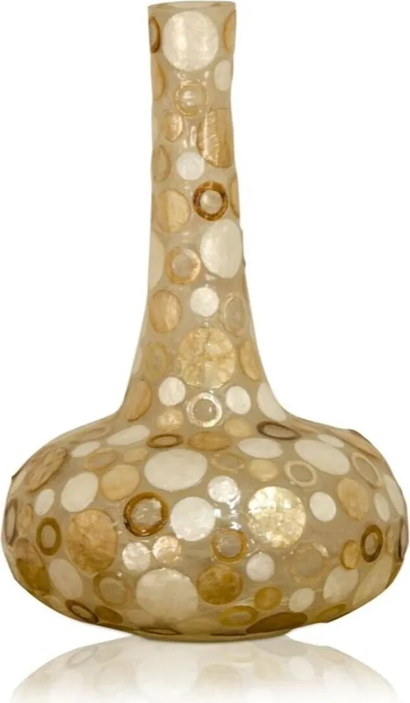 Casa Padrino Vase Décoratif en Coquillages Ø 26 x H. 43 cm Design Unique