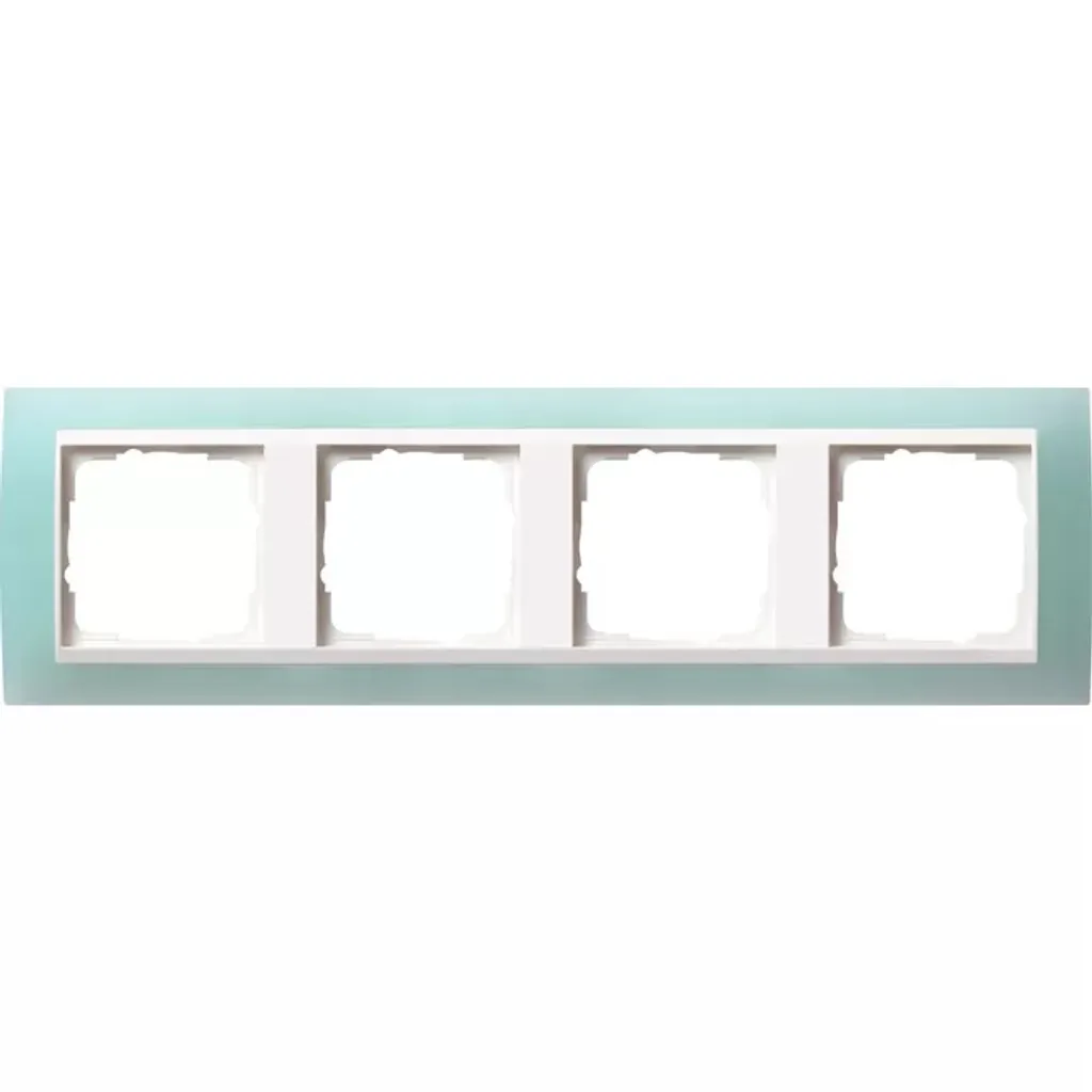 Gira Event 0214395 Cadre de finition 4 postes opaque menthe pour RWS